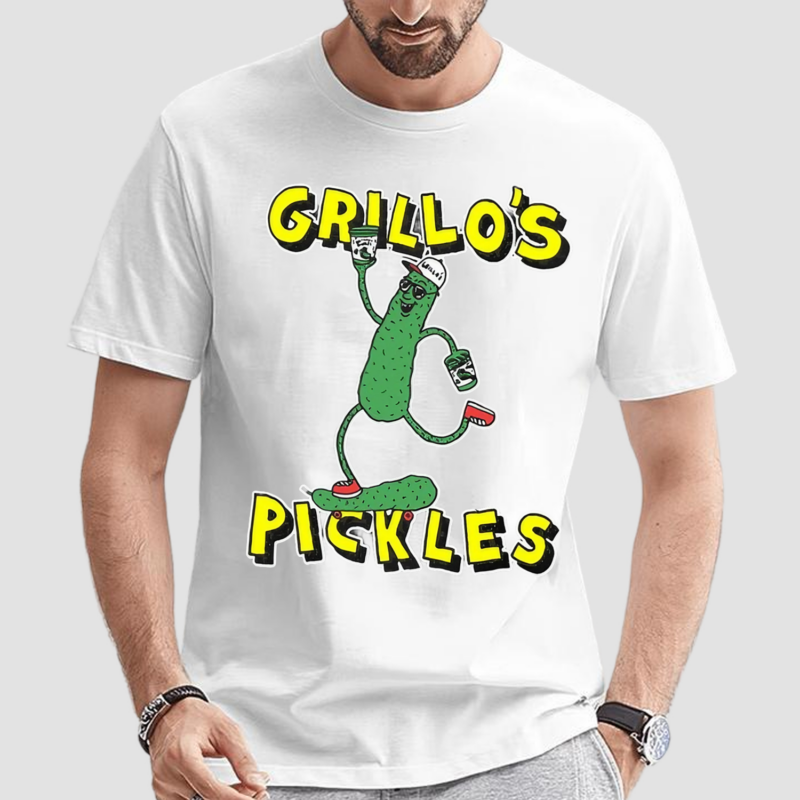 Grillos Pickles Store Mike Lottie X Grillo’s Pickle Man Skate Shirt