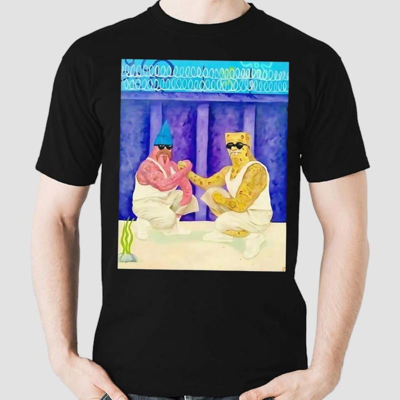 Kommander Karl Cholobob Spongebob And Pinhead Vato Shakin Patrick Hands Bro Shirt