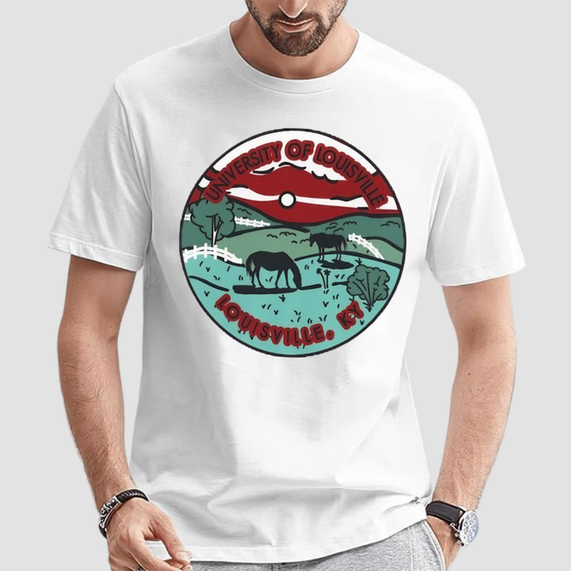 Louisville Cardinals Scenic Comfort Colors University Of Louisville KY Shirt