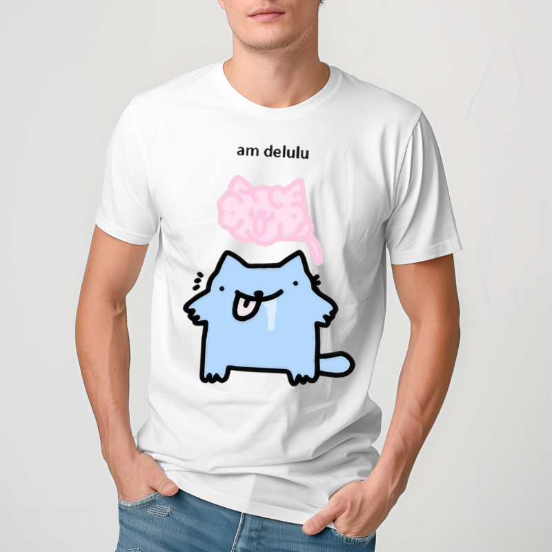 Silly Nub Cat Am Delulu Shirt