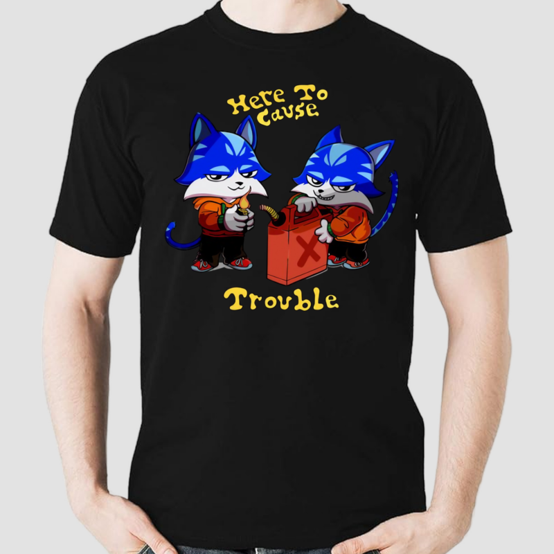 Toshi Base Here To Cause Trouble Shirt