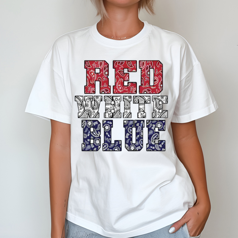 Red White Blue Fourth Of July Shirt