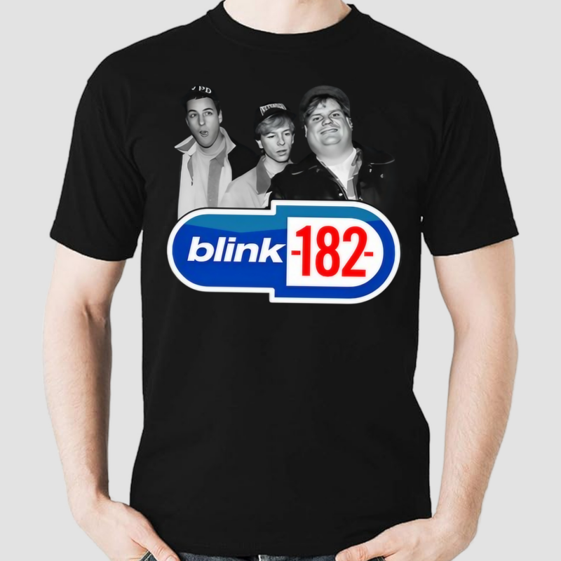 Adam Sandler David Spade And Chris Farley Blink 182 Shirt