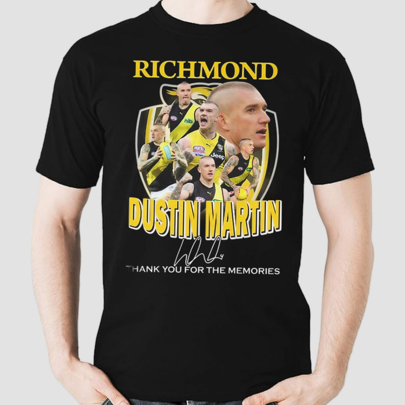 Richmond Dustin Martin Thank You For The Memories Signature Shirt