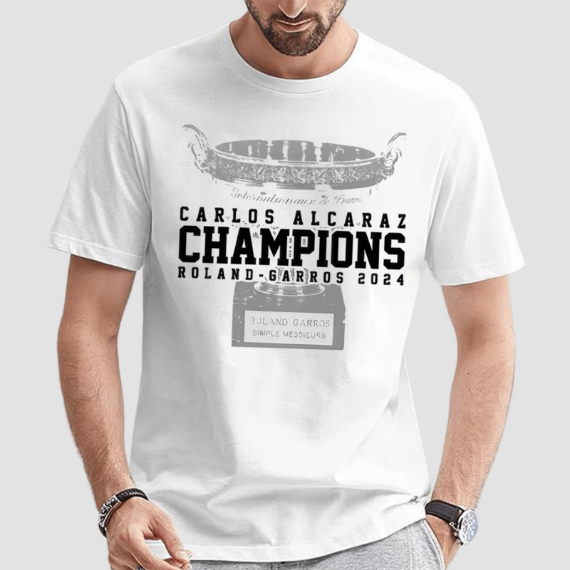 Carlos Alcaraz Champions Roland Garros 2024 Shirt