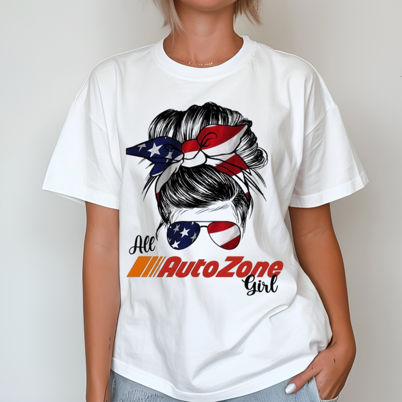 Messy Bun All AutoZone Girl Shirt