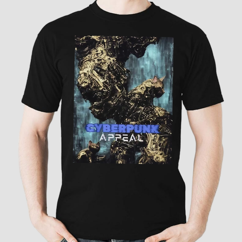 Golden Cyberpunk Appeal Shirt