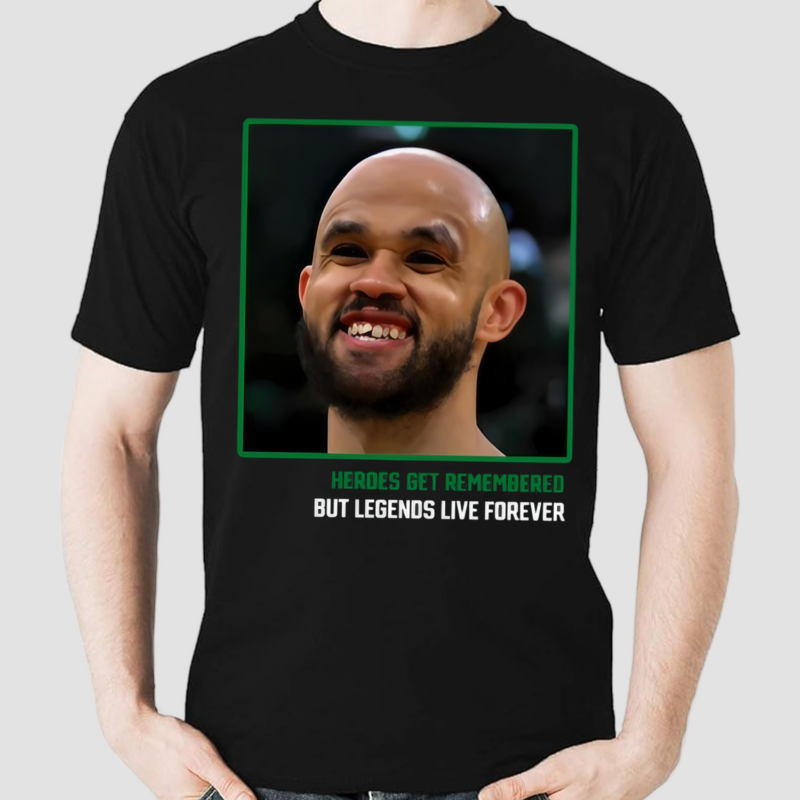 Derrick White Dw Teeth Heroes Get Remembered But Legends Live Forever Shirt