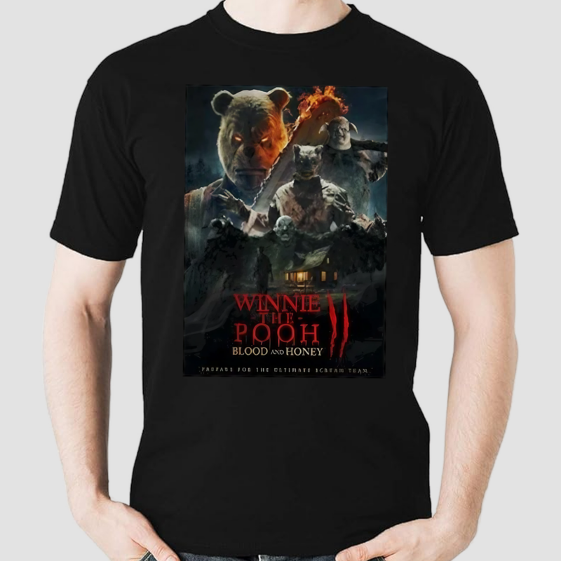 Winnie The Pooh Blood And Honey Ii Scream Team Poster Shirt