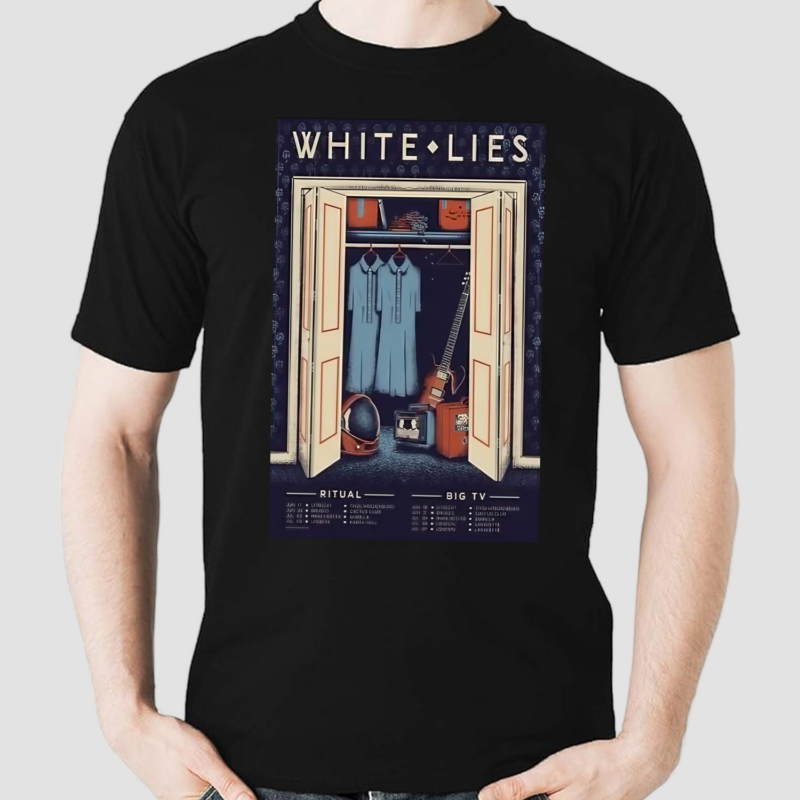 White Lies Ritual and Big TV Tour 2024 Poster Shirt