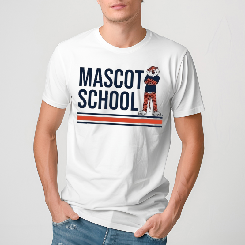 Stamp Auburn Mascot School Shirt