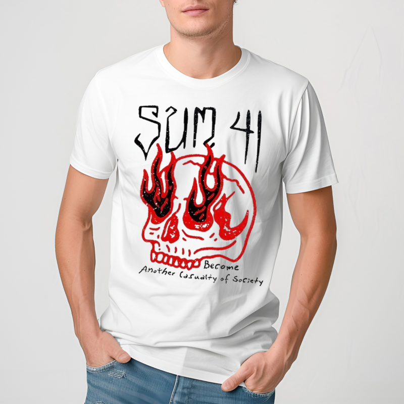 Sum41 Skull Sketch shirt