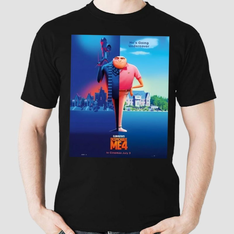 Despicable Me 4 He Going Undercover Only Theaters July 3 2024 Shirt