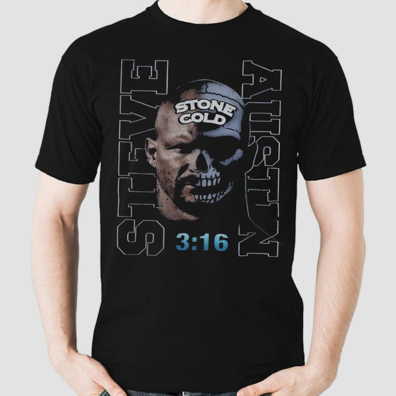 Stone Cold Steve Austin Skull Face Shirt