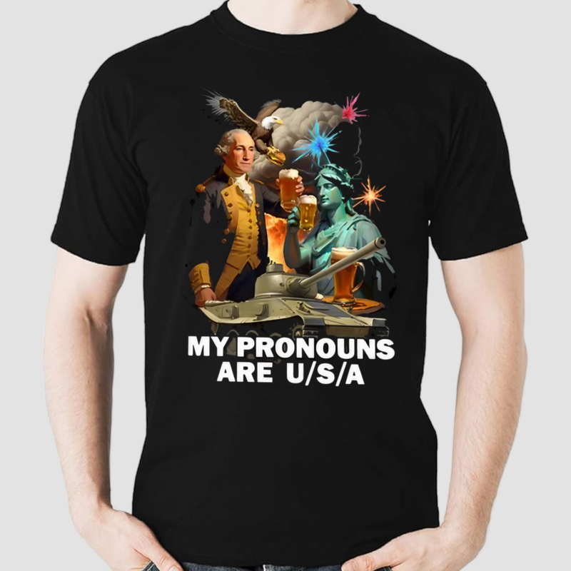 My Pronouns Are Usa Tee Shirt