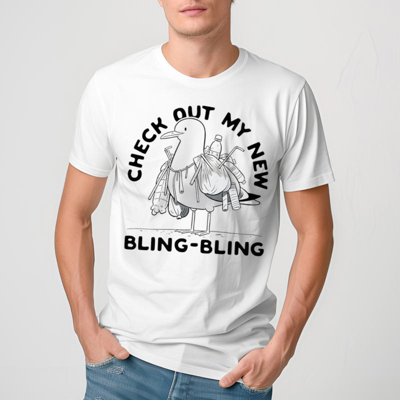 Gull Check Out My New Bling Bling Shirt