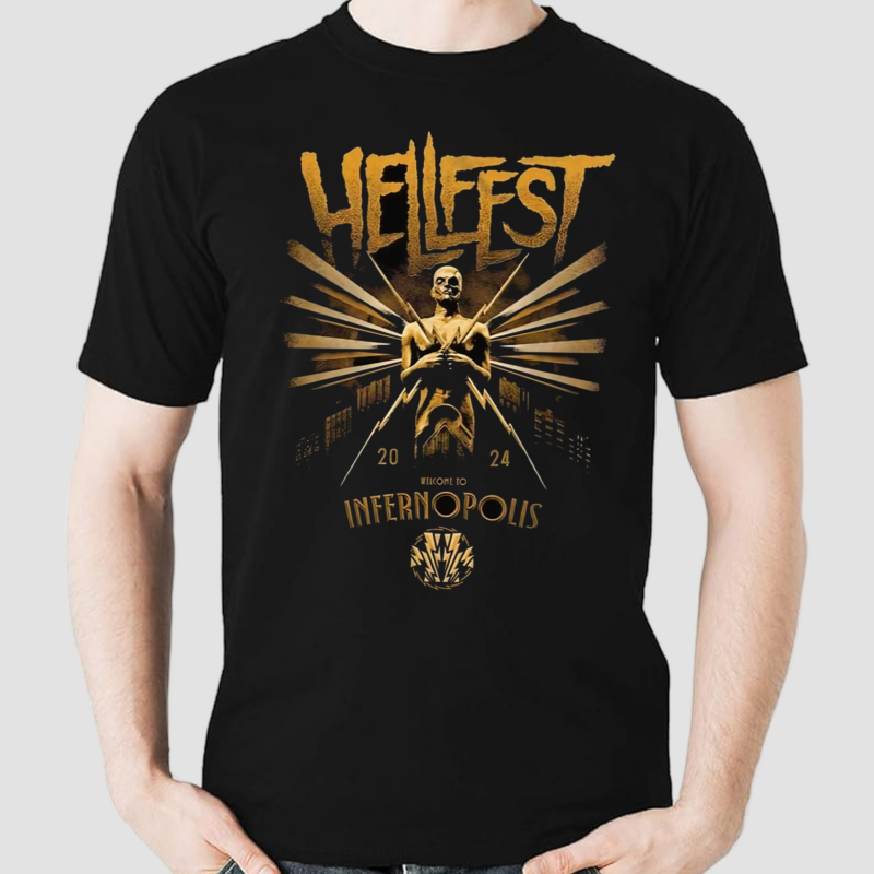 Hellfest 2024 Iconic Statue Merch Festival In Clisson France From 27 30 June 2024 Shirt