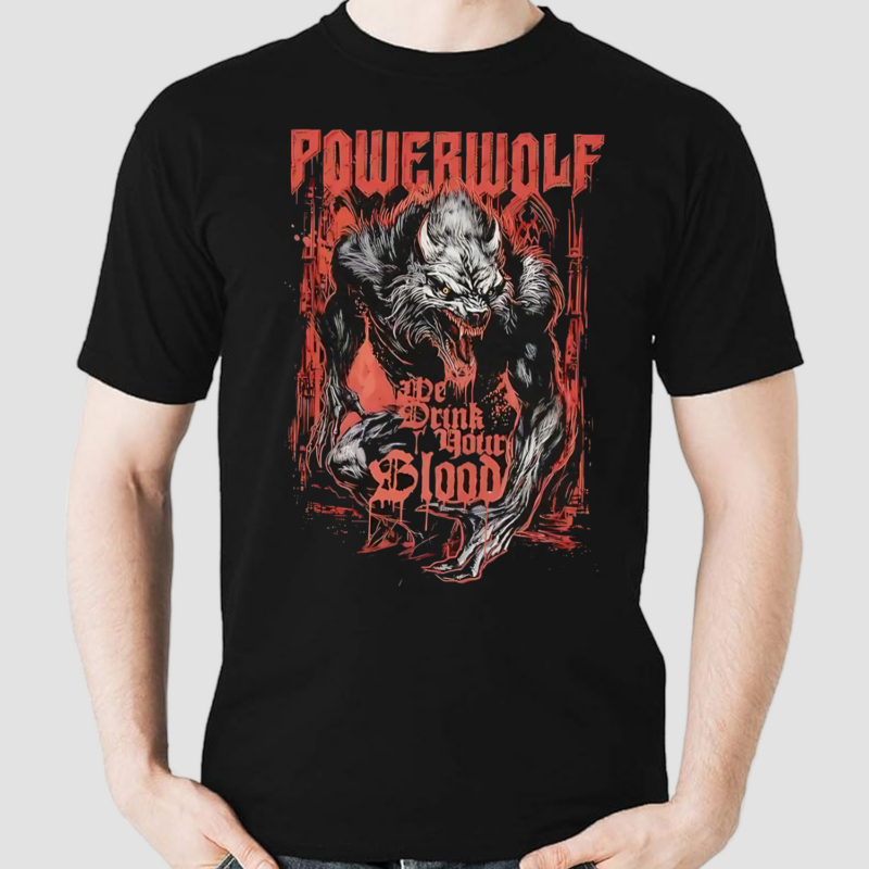 Powerwolf We Drink Your Blood Vintage Shirt