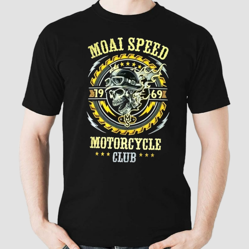 Moai Speed Bikers Culture Motorcycle Club 1969 Shirt