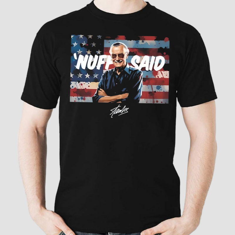 Nuff Said Stan Lee Flag Shirt