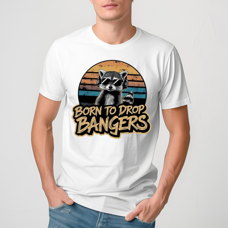 Raccoon Born To Drop Bangers Vintage Shirt