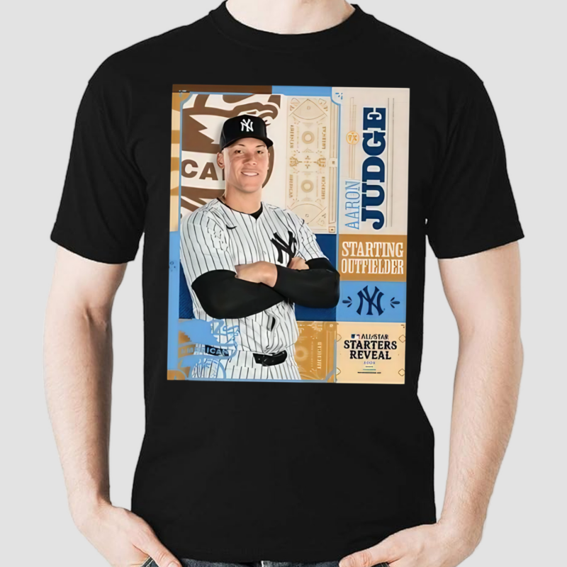 Aaron Judge Starting Outfielder All Star Starts Reval 2024 Shirt