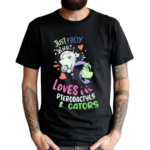 Pterodactyls And Gators Just A Boy Who Loves Shirt