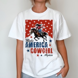 Make America Cowgirl again 2024 retro shirt