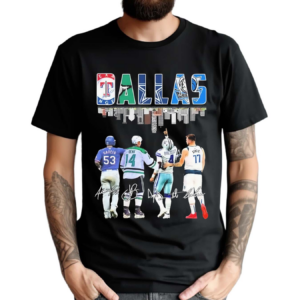 Texas Rangers Dallas Stars Dallas Cowboys Dallas Mavericks Proud City Signatures Shirt