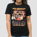 60th Anniversary 1964 2024 Lynyrd Skynyrd Thank You For The Memories Shirt