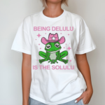 Rizzgirl Being Delulu Is The Solulu Frog Shirt