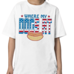 Where My Dogs At Usa Cropped Shirt