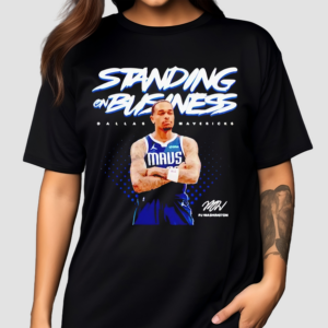 PJ Washington Standing on Business Dallas Mavericks 2024 Shirt