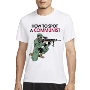 Matt Maddock Wearing How To Spot A Communist Shirt