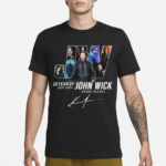 Keanu Reeves 10 Years Of John Wick 2014-2024 Signature Shirt