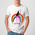 Pride Month Pridemonth Demon Rainbow Cool Pride Month Shirt