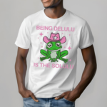 Rizzgirl Being Delulu Is The Solulu Frog Shirt