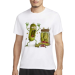 Cucumber Art Print Casual Shirt