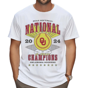 Oklahoma Sooners Softball 2024 National Champs Ringer Shirt