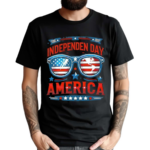 Independence Day Of America Glasses Shirt