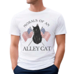 Morals Of An Alley Cat American Flag Shirt