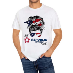 Messy Bun All Cvs Republic Services Girl Shirt