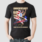 Anniversary 60th Year 1964 2024 Bruce Springsteen Thank You For The Memories Sign Shirt