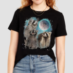 Anarchy 3 Racoon Moon Howling Raccoon Head Funny Essential TShirt