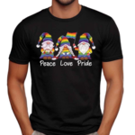 Gnomies Peace Love Pride LGBTQ Shirt