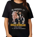 In Memory Of Donald Sutherland 1935 2024 Thank You For The Memories Shirt