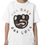 Ryan Clark Wearing One Race One Love Shirt