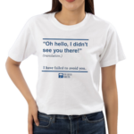 Oh Hello I Didn’t See You There I Have Failed To Avoid You Very British Problems Shirt