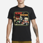 Scary Movies Calm Me Down Freddy Krueger Ghostface And Jason Voorhees Shirt