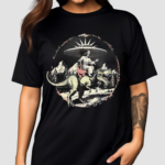 Jesus On Dinosaur Vintage Shirt